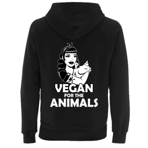 Vegan For The Animals - Zip-up Hoodie