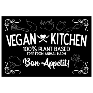 Sign: Vegan Kitchen