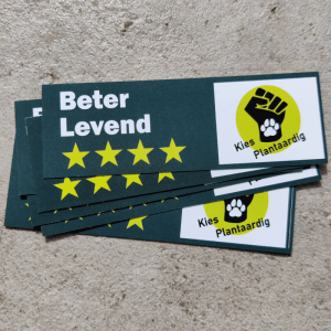 Activism sticker: Beter Levend **** (10x)