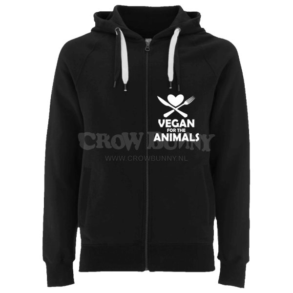 Vegan For The Animals - Zip-up Hoodie