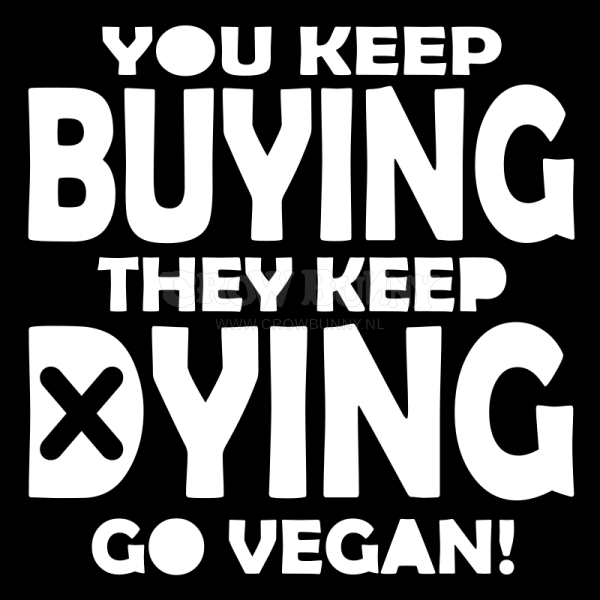 Activism sticker: You Keep Buying They Keep Dying (10x)
