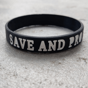 Wristband: Save And Protect The Innocent