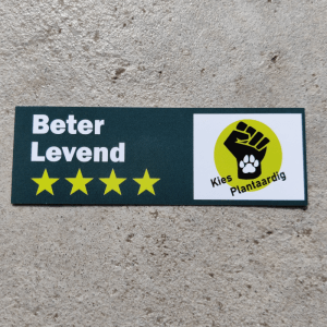 Activism sticker: Beter Levend **** (10x)