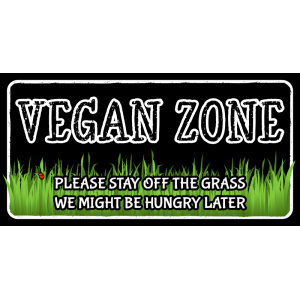 Sign: Vegan Zone