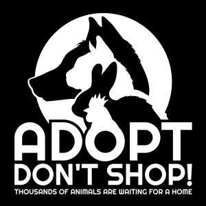 Activism sticker: Adopt don't Shop (10x)
