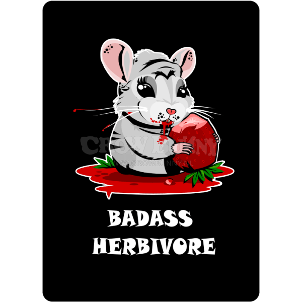 Ansichtkaart: BadAss Herbivore Ansichtkaart: BadAss Herbivore