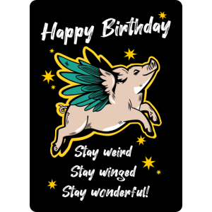 Ansichtkaart: Happy Birthday Ansichtkaart: Happy Birthday